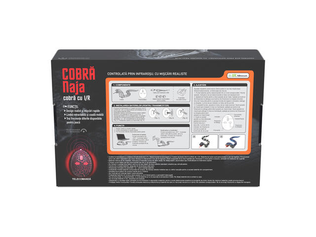 Jucarie interactiva Crazoo, Sarpe cu telecomanda, Albastru