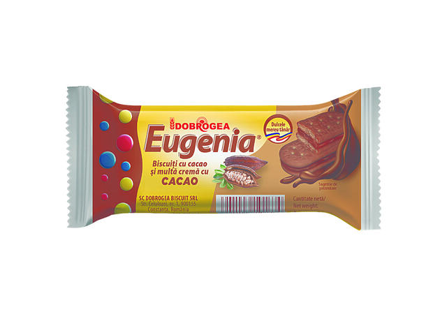 Biscuiti Eugenia cacao cu crema cacao 36 g