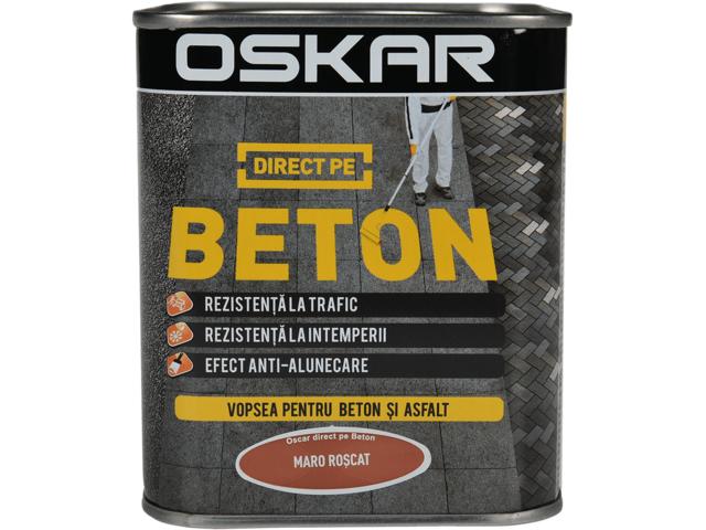 Email Oskar Direct pe beton, maro roscat, interior/exterior, 0,75 l