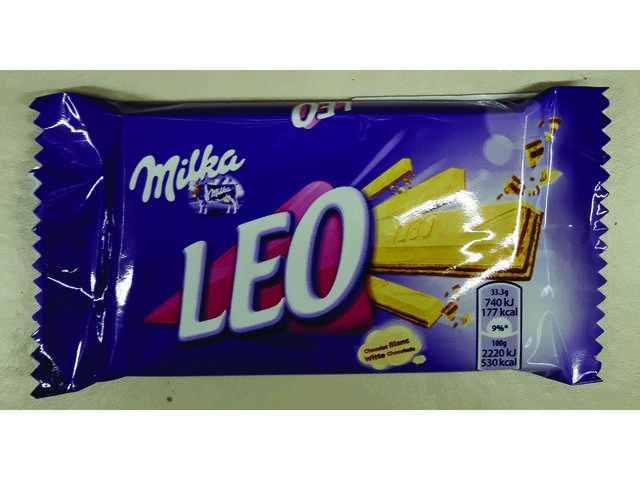 Napolitana cu ciocolata alba Leo Milka 33.3 g