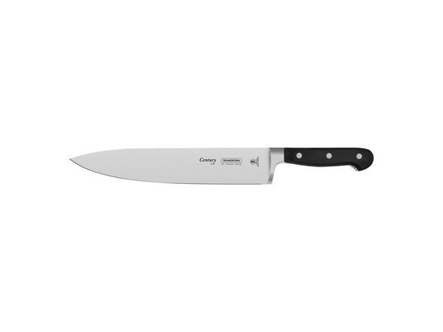 Cutit bucatar Century Tramontina, inox/policarbonat, 38.8 cm, Negru/Argintiu