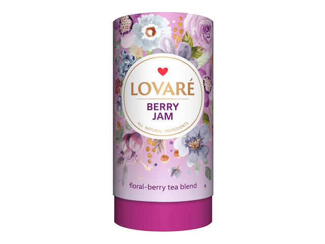Amestec de hibiscus, fructe si petale de flori Lovare Berry Jam, 80 g