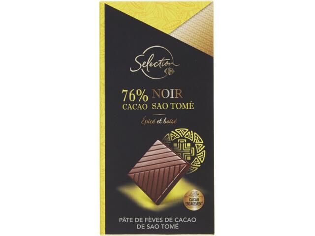 Ciocolata Neagra 76% 80 G Carrefour Selection
