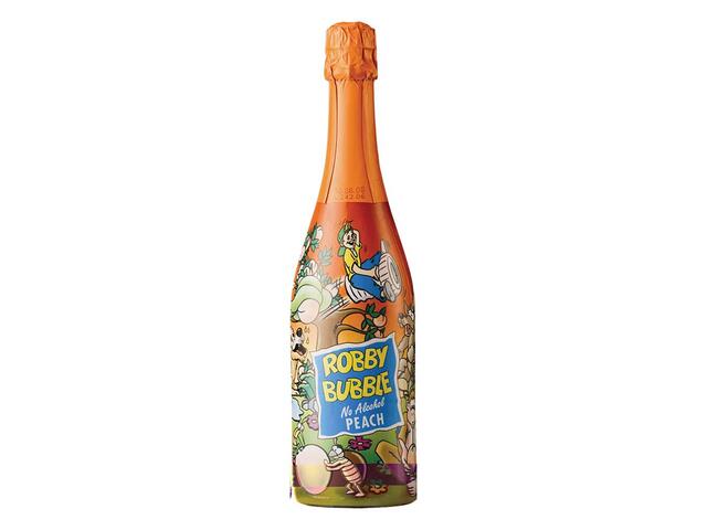 Sampanie pentru copii piersici Robby Bubble 0.75L