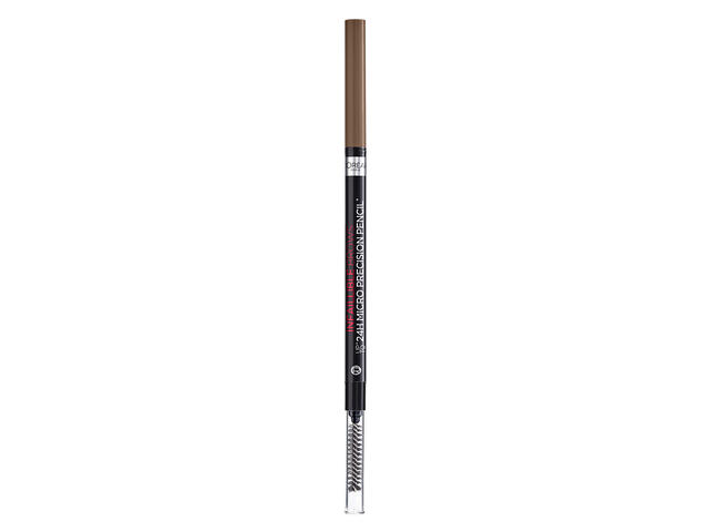 Creion pentru sprancene cu varf ultra-precis L'Oreal Paris Infaillible 24H Brows, Brunette, 5 g