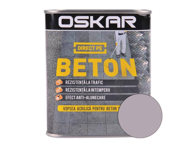 Email Oskar Direct pe beton, gri deschis, interior/exterior, 0,75 l