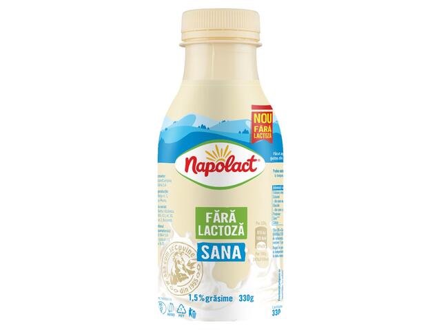 Sana fara Lactoza 1.5% grasime 330g Napolact