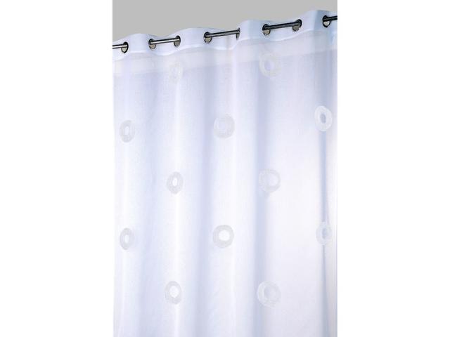 Perdea Cosmos din 100% poliester, alba 011, 140 x 260 cm