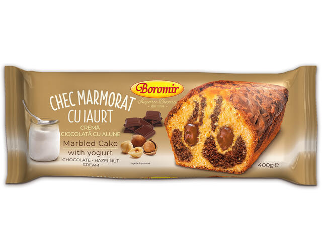 Boromir Chec marmorat ciocolata&alune 400 g