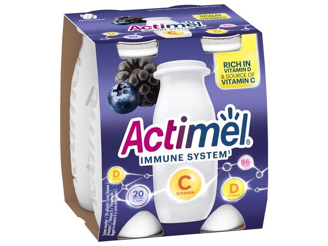 Iaurt de baut afine mure vitamina C 4x100g Actimel