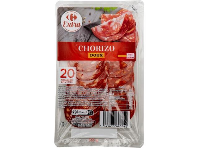 Chorizo doux 100 g Carrefour