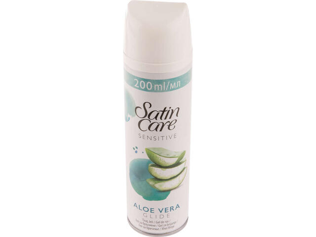 Gillette Satin Care Gel de ras sensitive aloe vera 200 ml