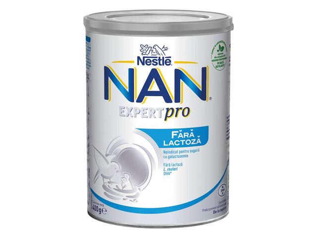 Nestle NAN Lapte fara lactoza de la nastere 400g