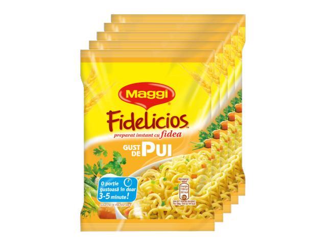 Pachet Maggi Fidelicios Cu Gust De Pui (4+1)X59,2G