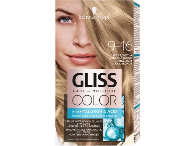 Vopsea de par permanenta Gliss Color 9-16 Blond Rece Ultra Deschis