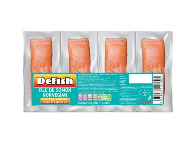 Somon Norvegian Portii 4x100g Defish