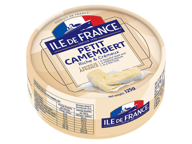 Branza camembert Ile de France, 125 g
