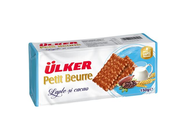 Ulker Petit Beurre biscuiti cu lapte si cacao 150g