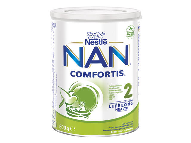 Nestle NAN COMFORTIS 2 Lapte de continuare pentru sugari, de la 6 luni, 800g