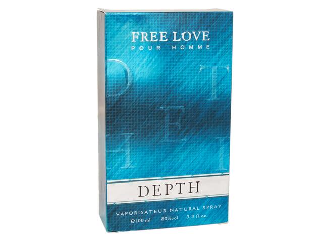 Apa De Toaleta,Depth,Free Love Pentru Barbati 100ML