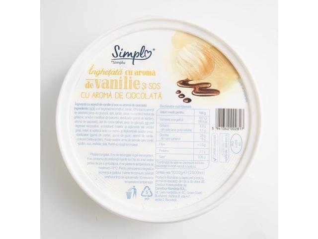 Inghetata Vanilie Sos Aroma Ciocolata 2000ml