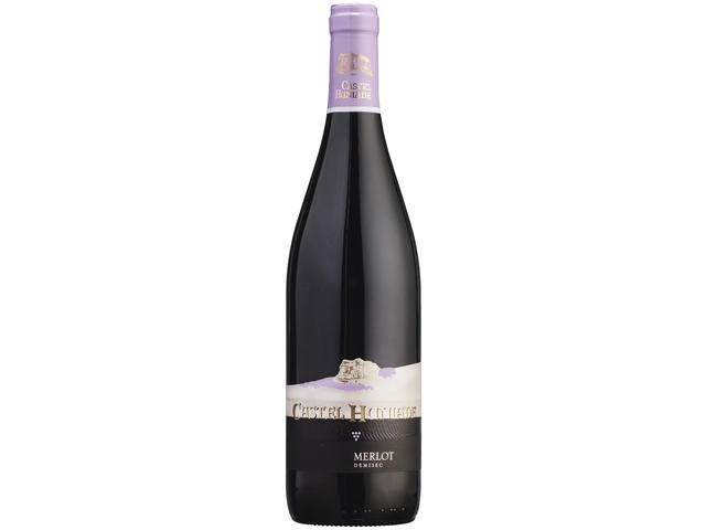 Vin rosu demisec Recas Castel Huniade Merlot 0.75L