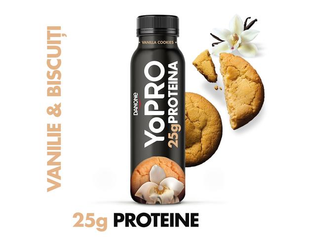 Iaurt de baut vanilie biscuiti 300g YoPro