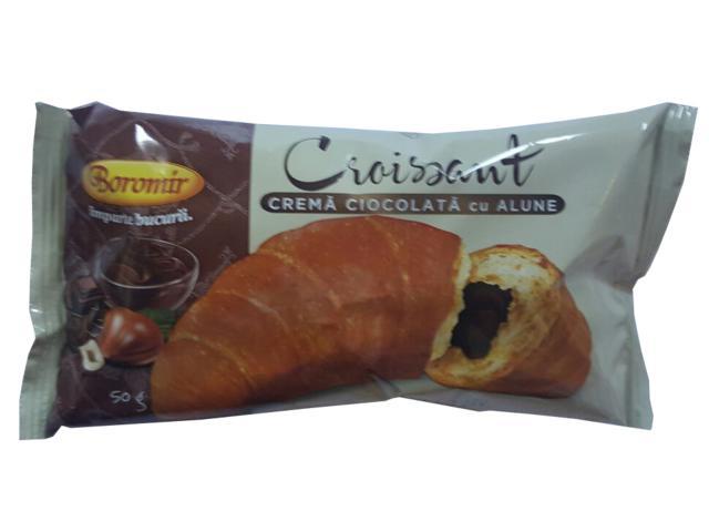 Croissant Cu Crema De Ciocolata & Alune,Boromir 50 G