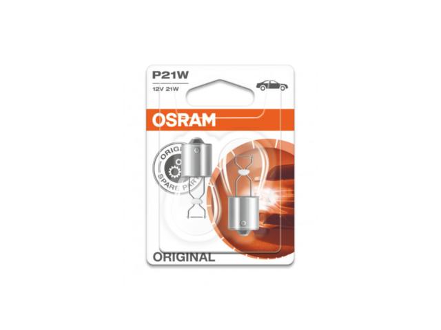 Bec auto Standard BAY15d, OSRAM, P21W 12V 21W, 2 buc