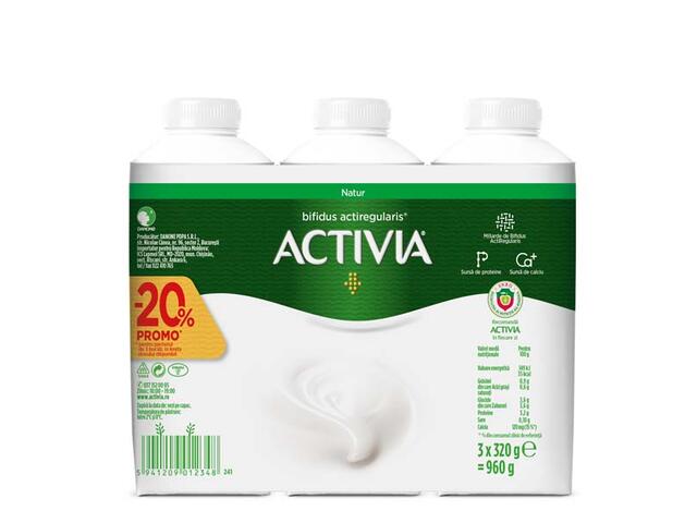 Iaurt de baut natural Activia 3X320g