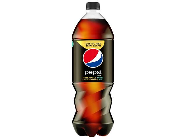 Pepsi Zero Zahar, Bautura Cola, Ananas si Menta, Pet, 2L