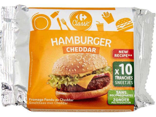 Branza topita felii cu cedar x 10 felii 200 g Carrefour