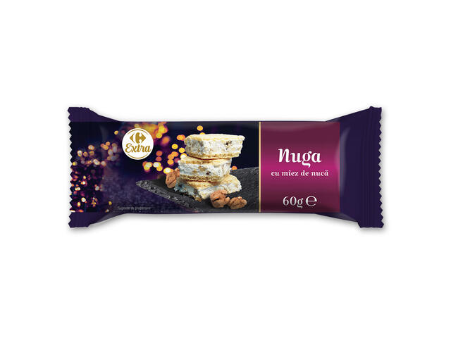 Nuga cu miez de nuca 60g Carrefour