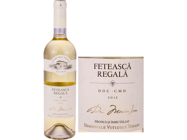 Domeniile Tohani Feteasca Regala vin alb demisec 12.5% alcool 0.75 l
