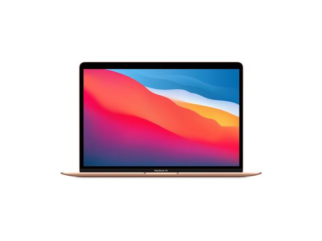 MacBook Air 13" True Tone, procesor Apple M1, 8 nuclee CPU si 7 nuclee GPU, 8GB, 256GB, Gold, INT KB