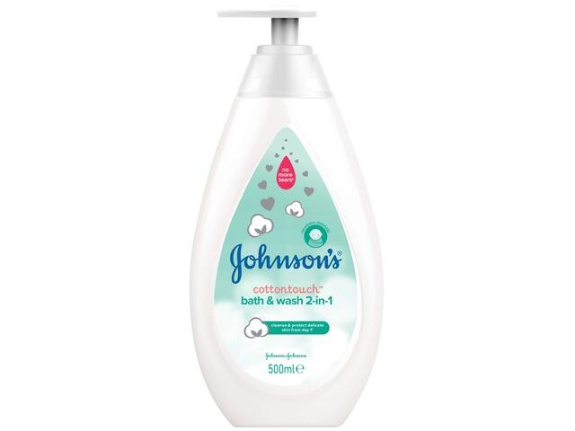 Lotiune de spalare 2in1 CottonTouch pentru nou nascuti 500ML Johnson s