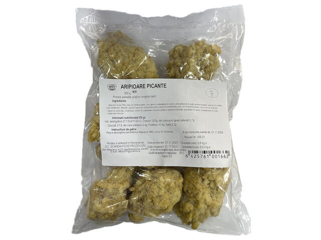 Aripioare de pui crispy 600G, Tasty