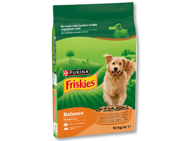 Friskies  Hrana uscata caini pui legume 10 kg