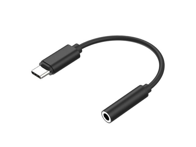 ADAPTOR AUDIO CELLARA TYPE C - JACK 3.5MM 10CM - NEGRU