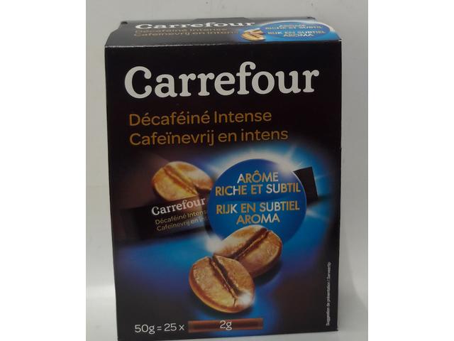 Cafea solubila decofeinizata 25 x 2 g Carrefour