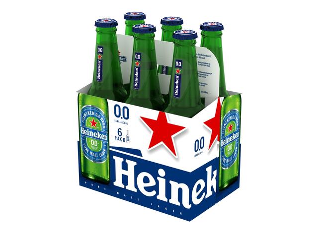 Bere Sticla Heineken 0.0% 0.33L/6 Pack