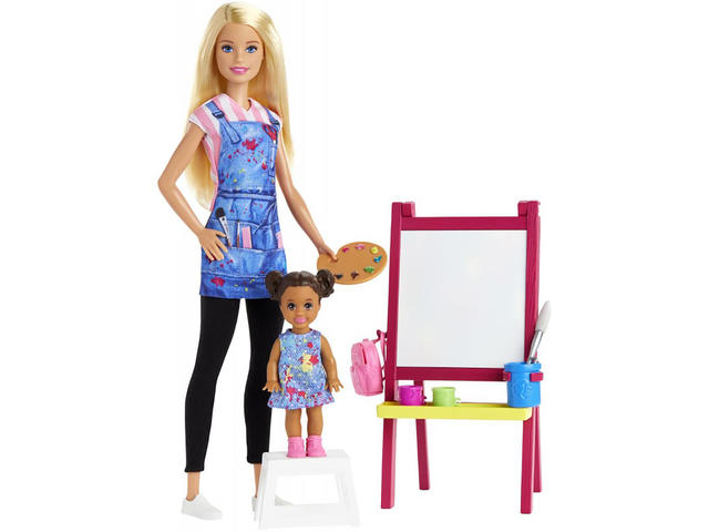 Set de joaca Barbie, Profesoara de desen, GJM29