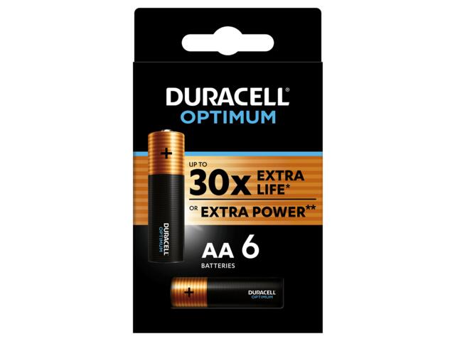 Set 6 baterii AA Duracell Optimum