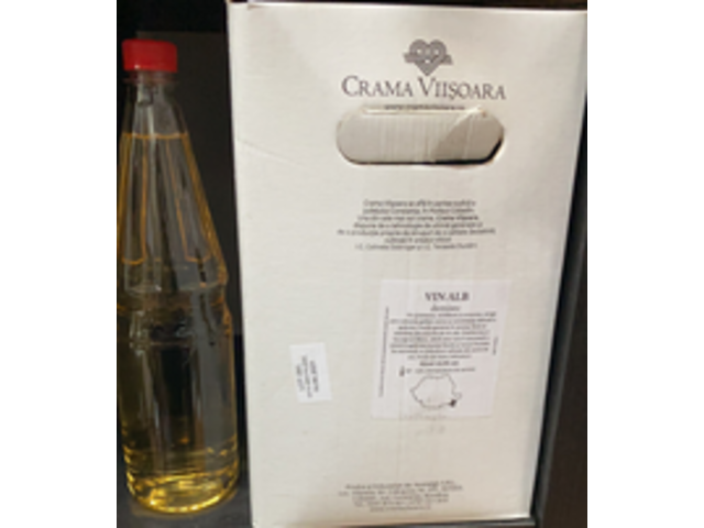 Cutie de vin de 10 litri, alb demisec, Crama Viisoara