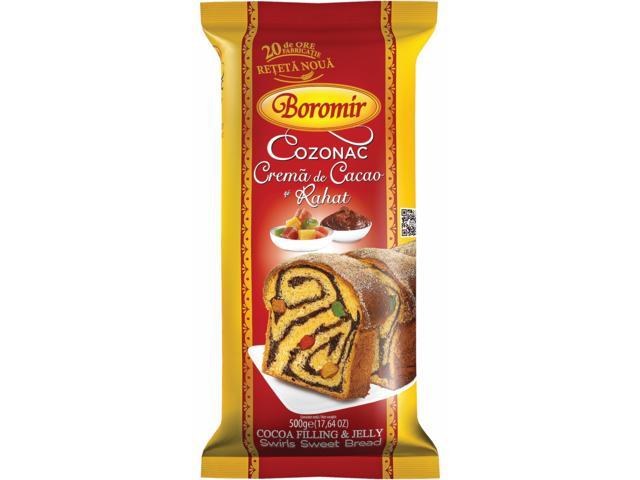 Boromir cozonac crema cacao si rahat 500 g