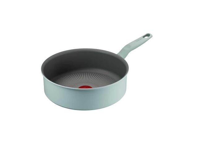 Cratita Halo Eucalyptus Tefal De 24 Cm G0163202, Aluminiu, Compatibil Cu Inductia, Capac De Sticla, Invelis Antiaderent Titanium, Verde
