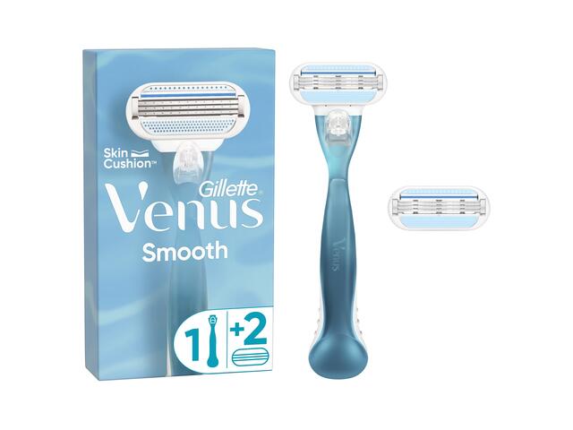 Aparat De Ras Pentru Femei Gillette Venus Smooth + 1 Rezerva