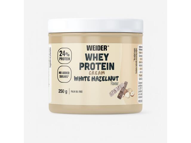 Cremă tartinabilă cu proteine de ciocolată albă cu alune Whey Protein Cream 250g