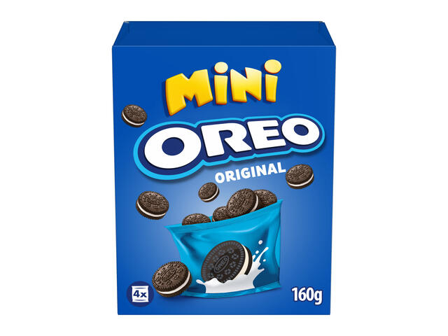 OREO Mini Biscuiti cu cacao si crema cu aroma de vanilie 160g