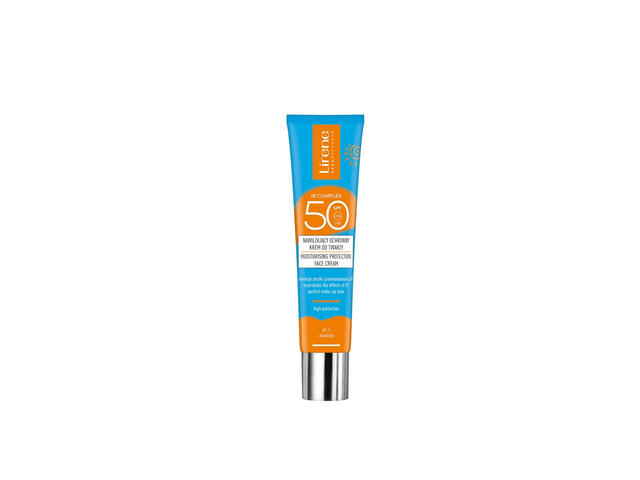 Crema de fata hidratanta cu protectie solara Lirene, SPF 50, 40 ml